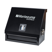 Montezuma Triangle Shop Box, Black, Steel, 18 in W x 12 in D x 17 in H SB180DB